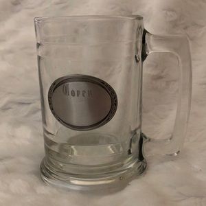 Things Remembered Corey Engraved Glass Beer Stein Mug NWOT 12 ounces